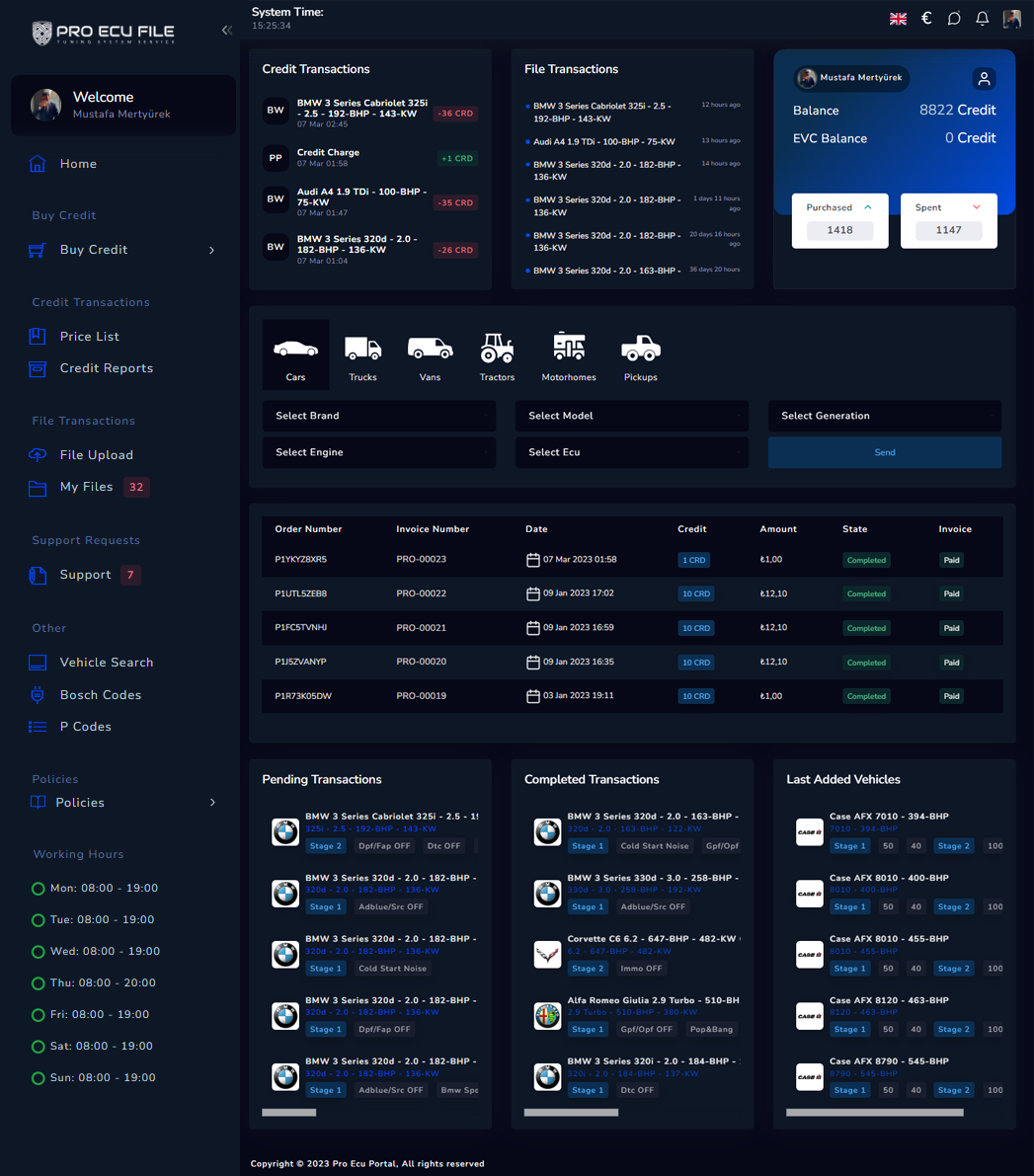 Ecu Tuning Portal ekran 01