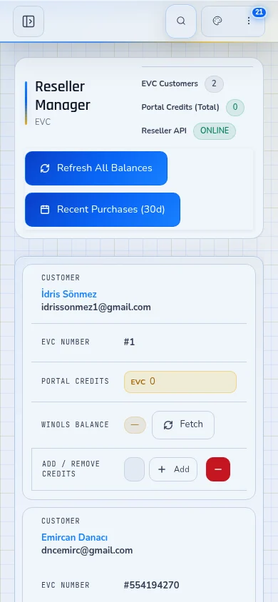 EVC integration