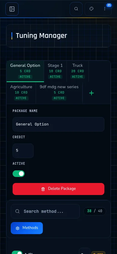 Tuning package manager