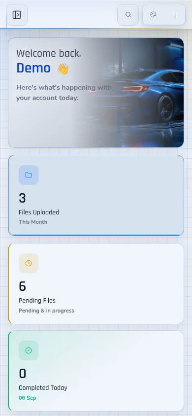 Customer dashboard