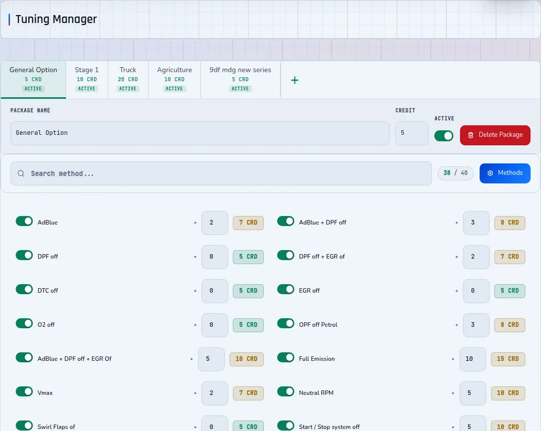 Tuning Package Manager
